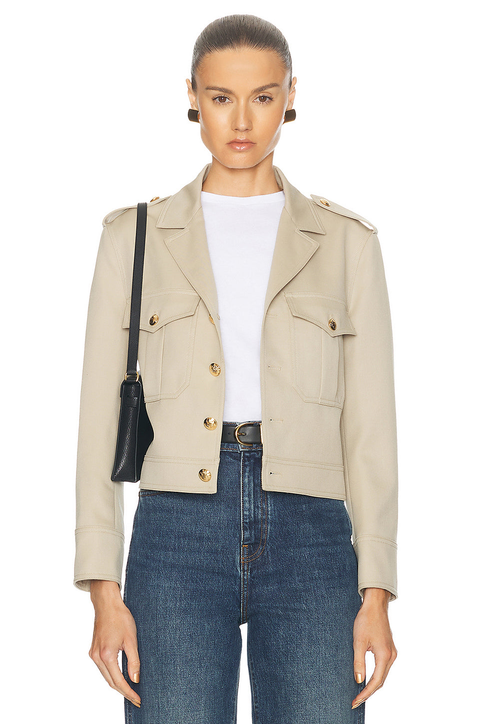 Lise Cropped Military Blazer