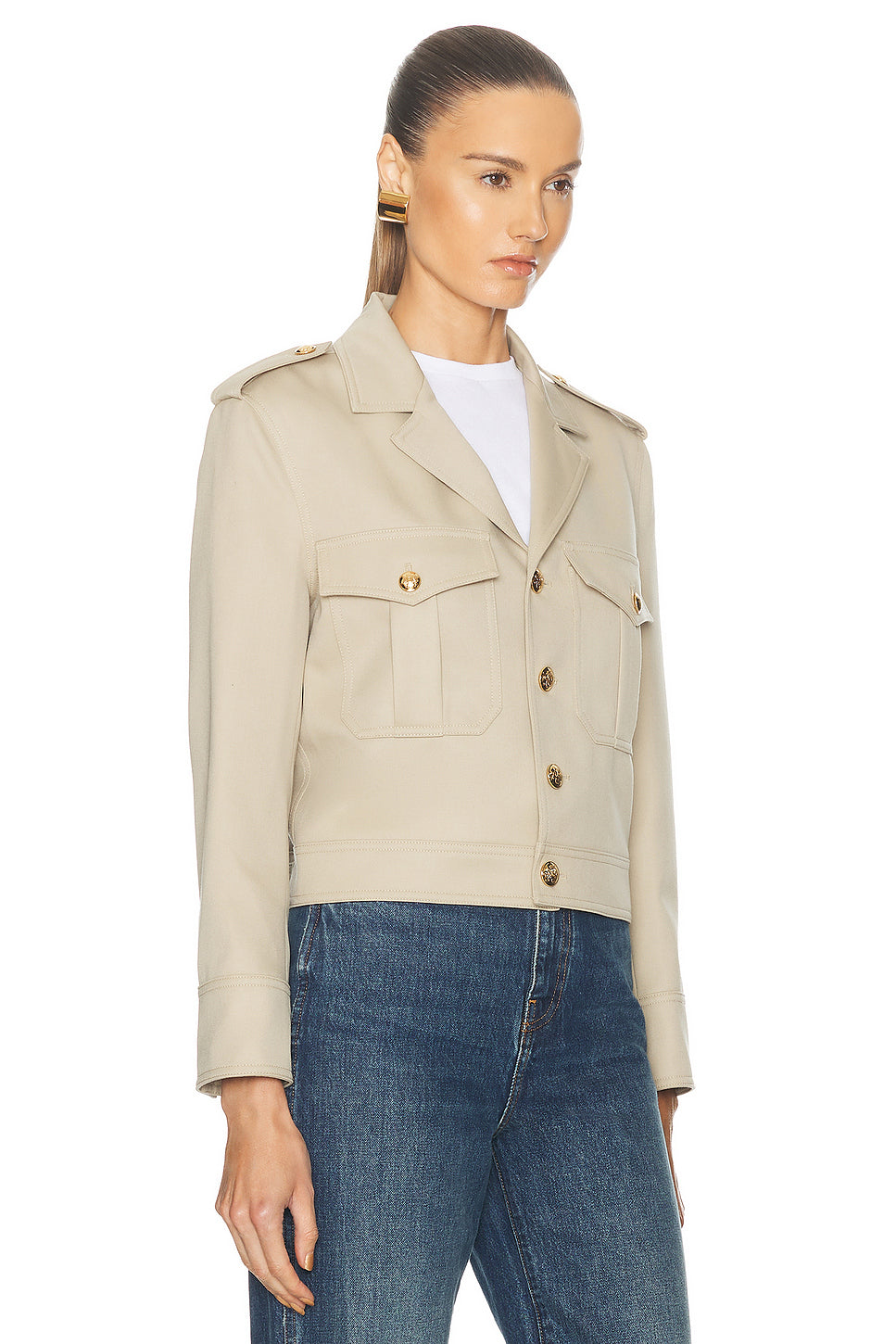 Lise Cropped Military Blazer