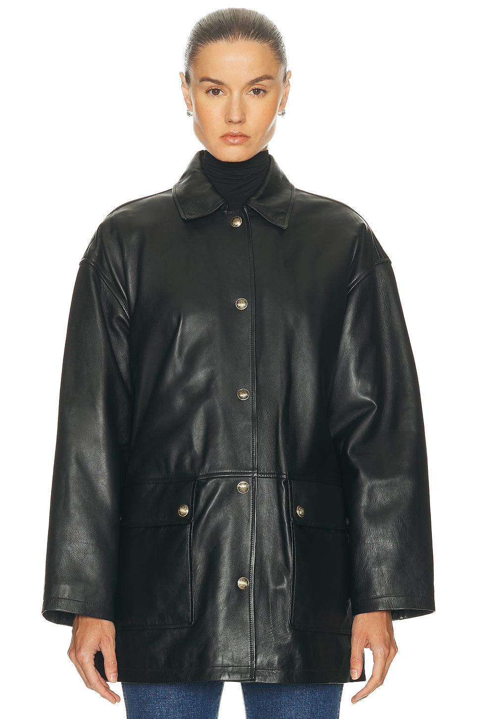 Cordel Leather Coat