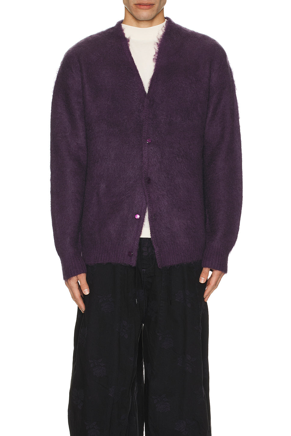 Ep Mohair Cardigan Solid