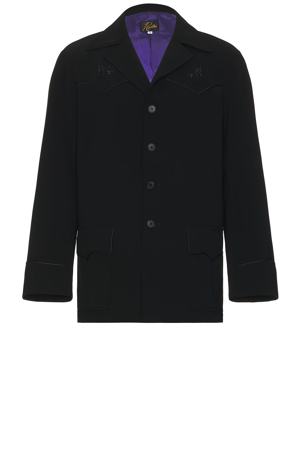 Western Leisure Jacket Double Cloth In Black