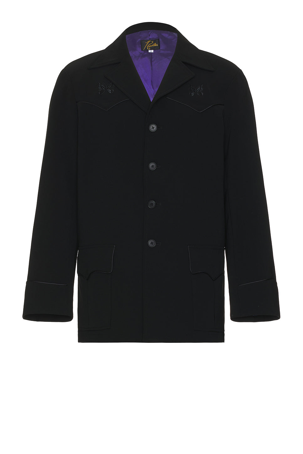 Western Leisure Jacket Double Cloth In Black