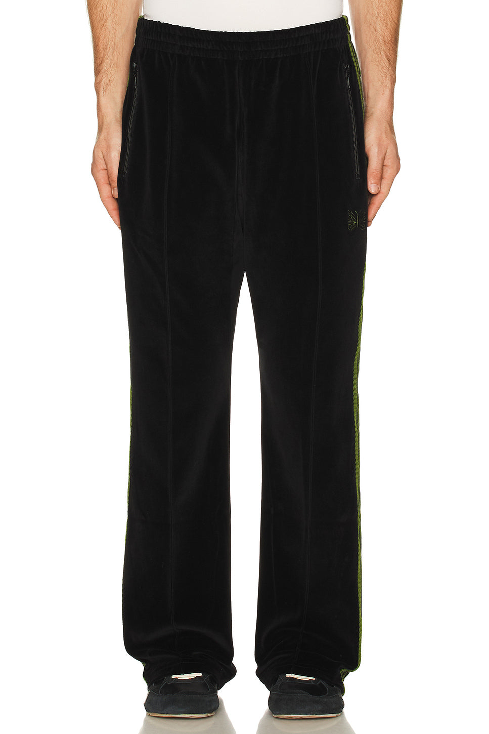 Bootcut Track Pant Cpe Velour In Black