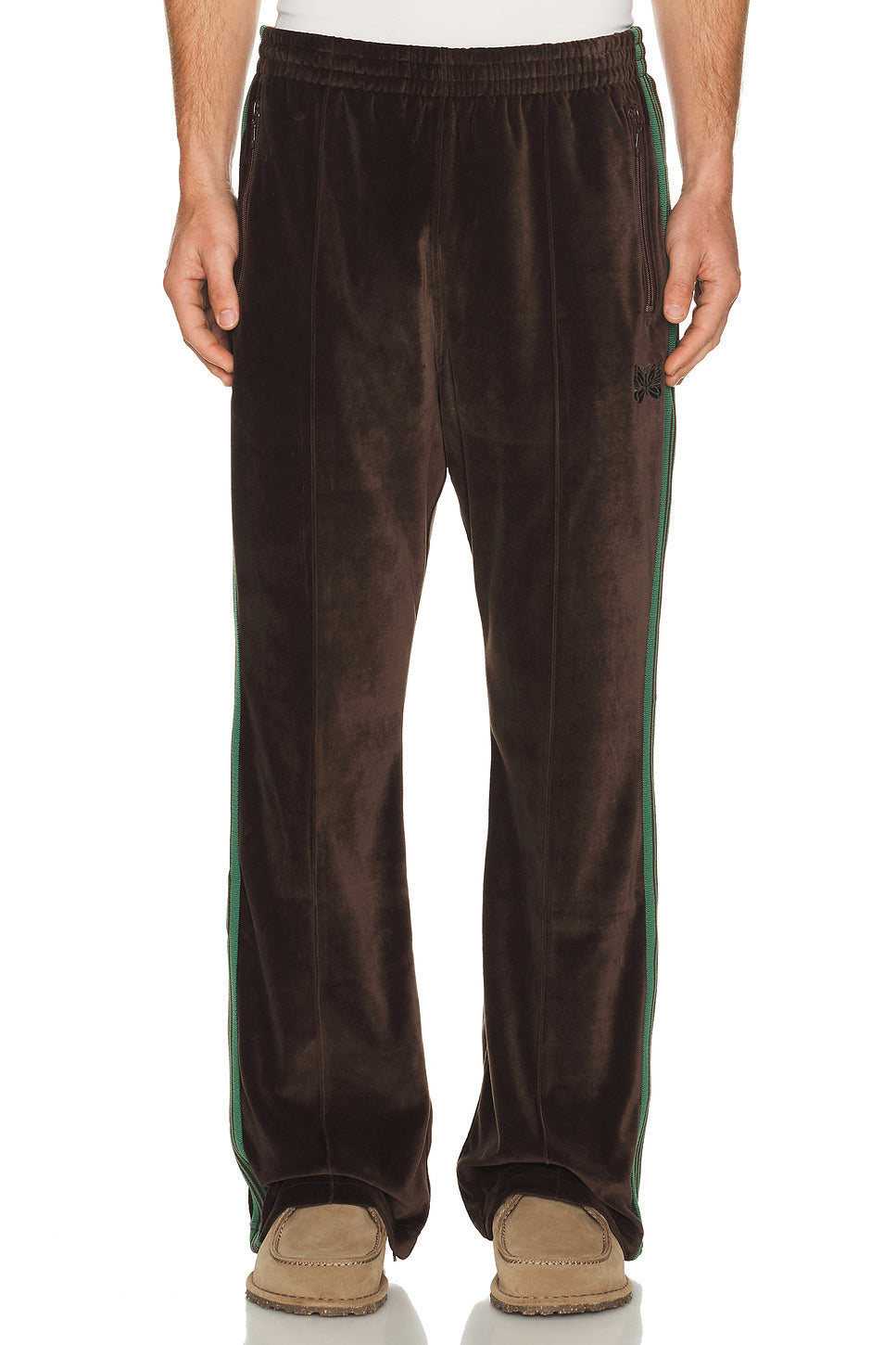 Boot Cut Track Pant In Brown