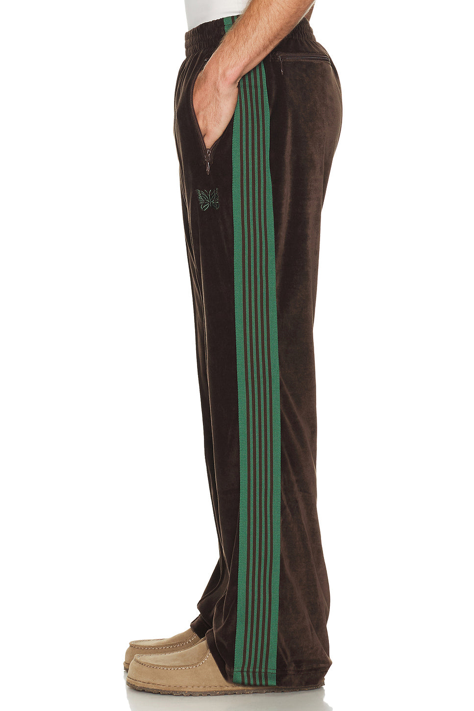 Boot Cut Track Pant In Brown