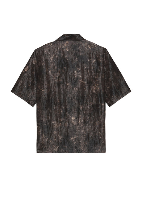 Cabana Shirt Bright Cloth Uneven Dye In Brown