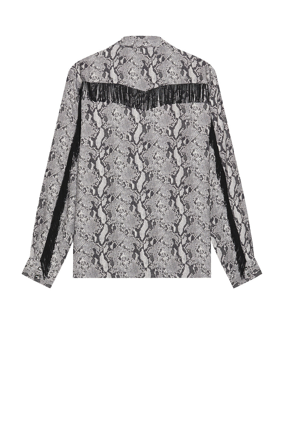 Fringe One Up Shirt Python In Charcoal