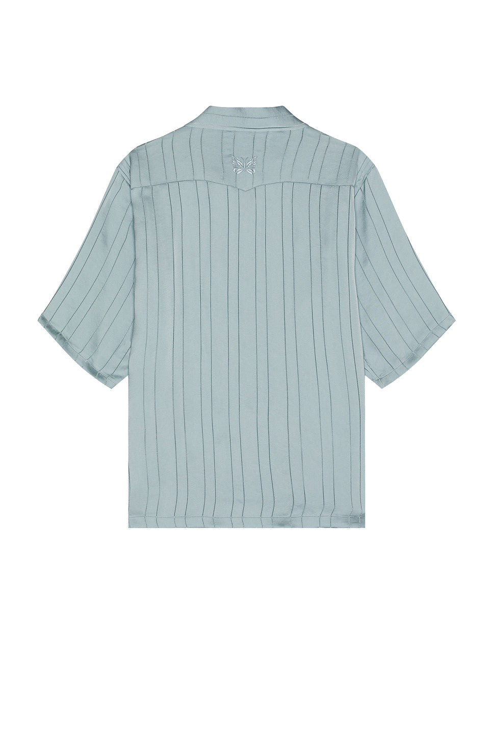 Short Sleeve Cowboy One-Up Shirt Georgette In Blue