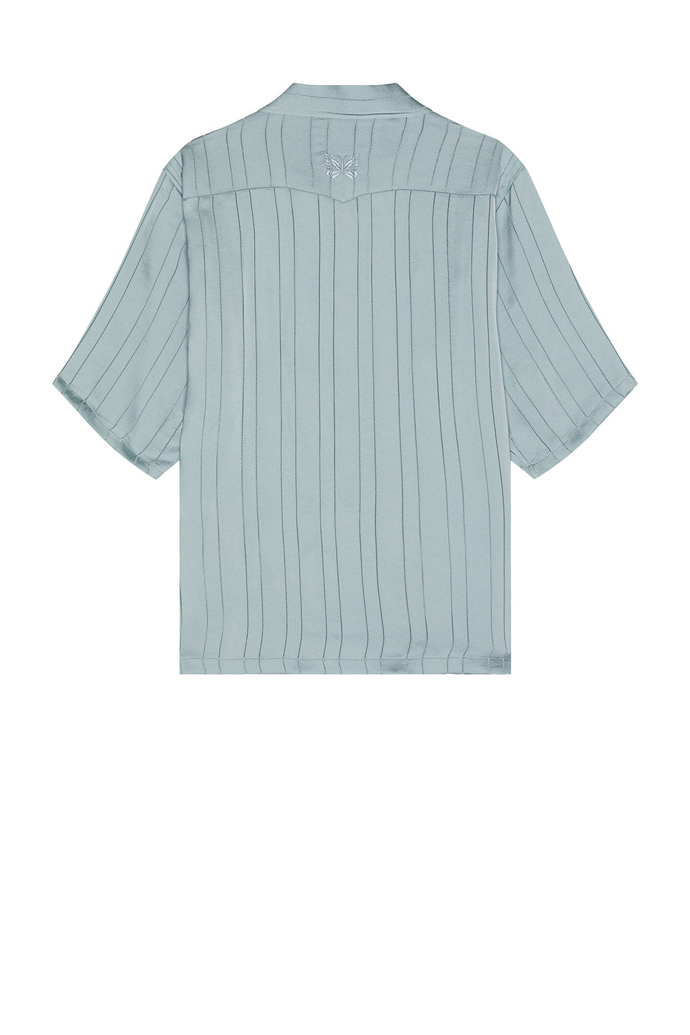 Short Sleeve Cowboy One-Up Shirt Georgette In Blue