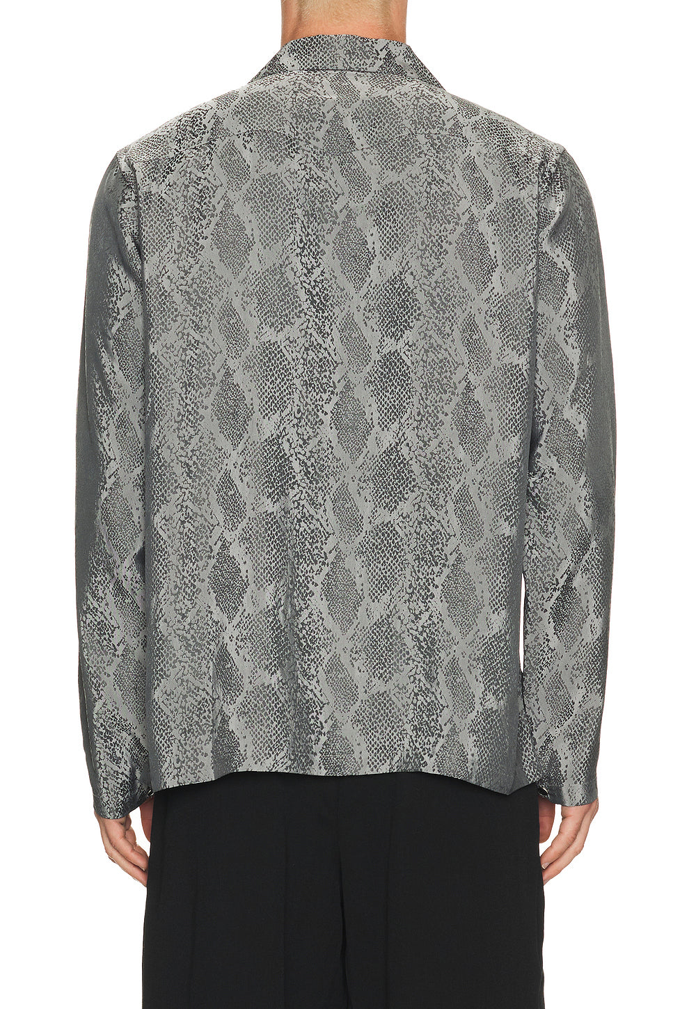 Cowboy One Up Shirt Python Jacquard In Grey