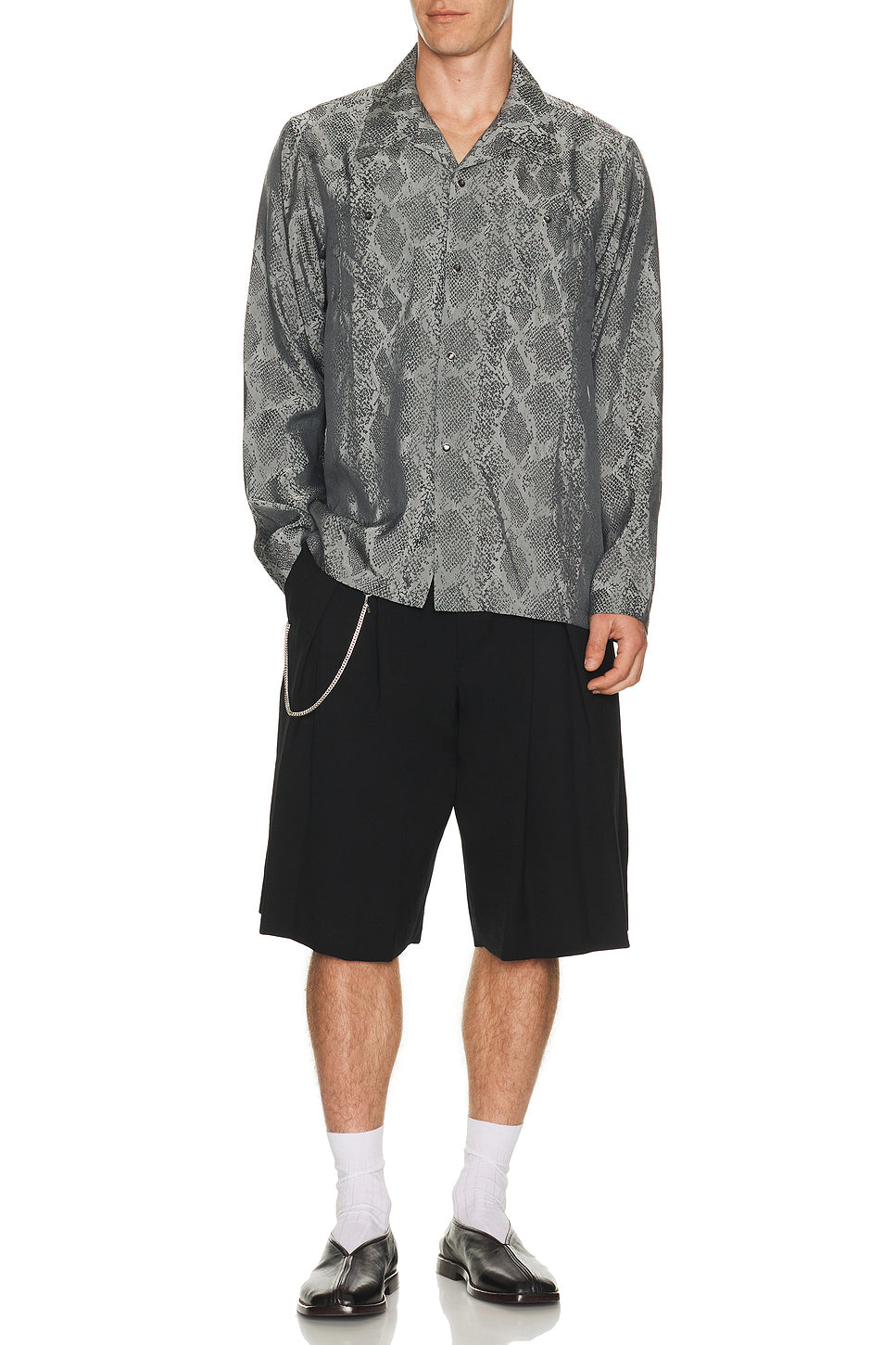 Cowboy One Up Shirt Python Jacquard In Grey