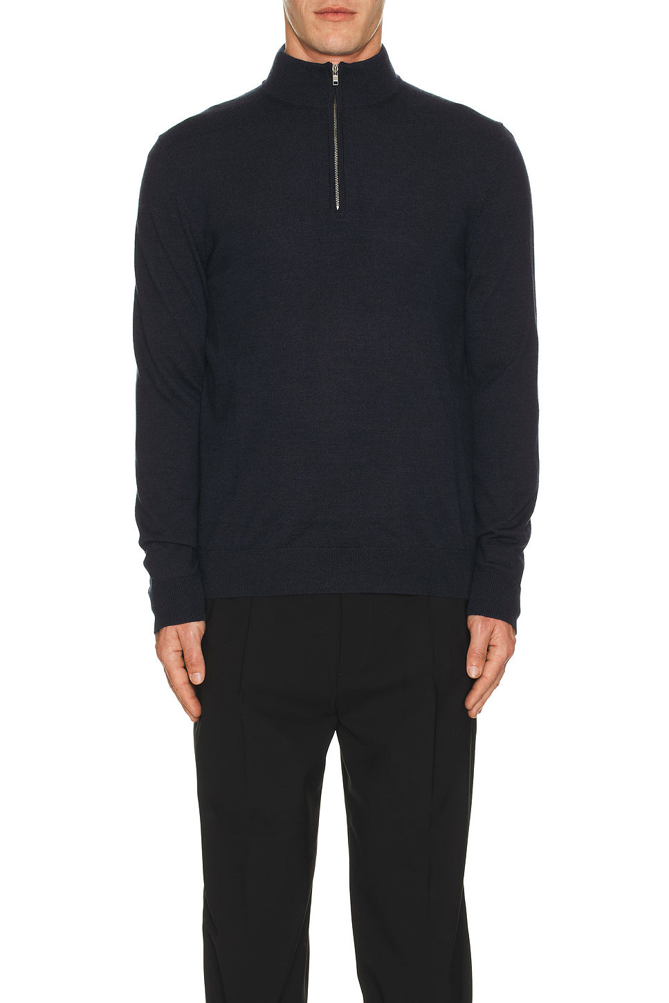 Sergio Zip Mock Neck Sweater