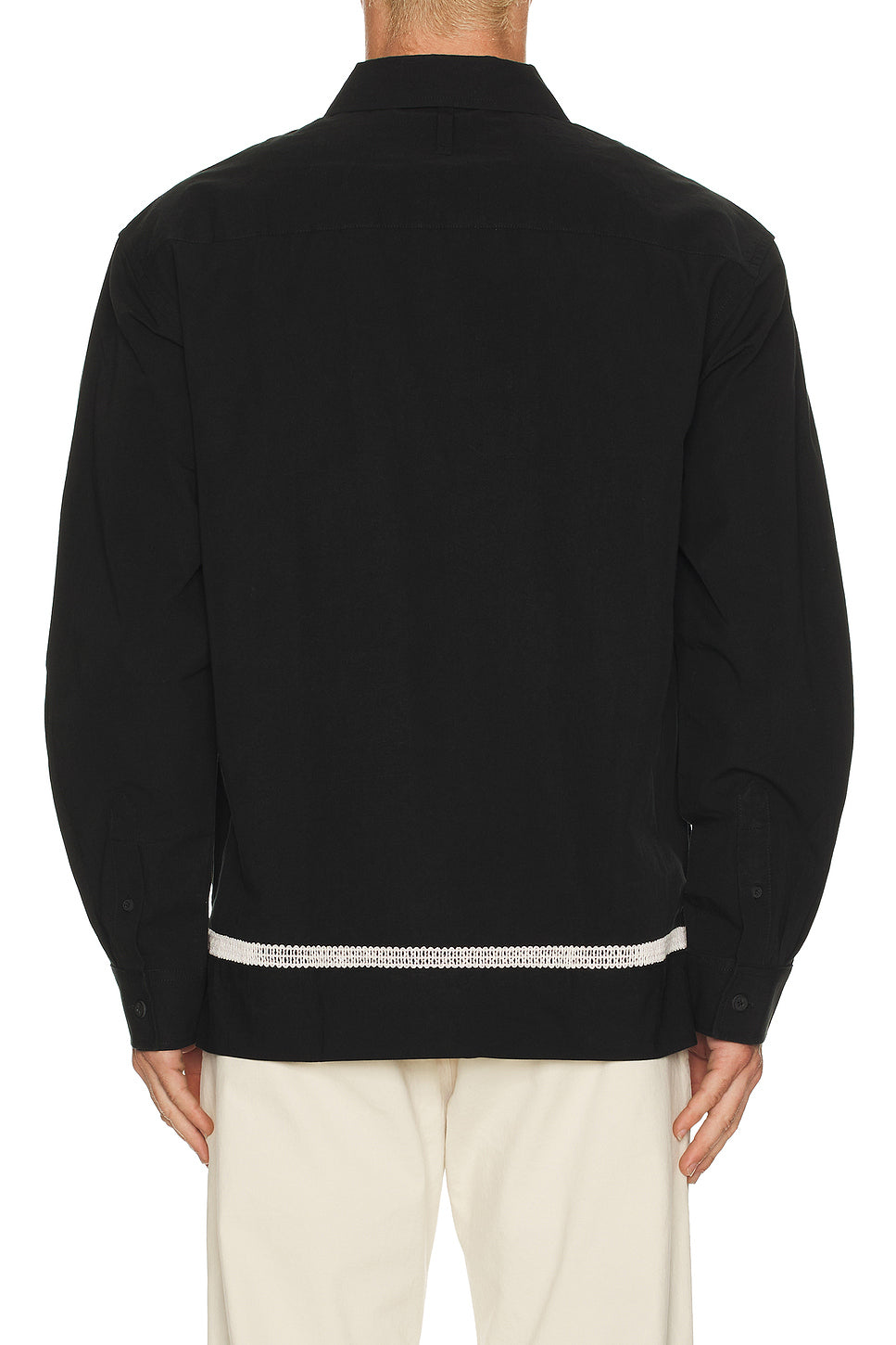 Reed Embroidered Button Up Overshirt