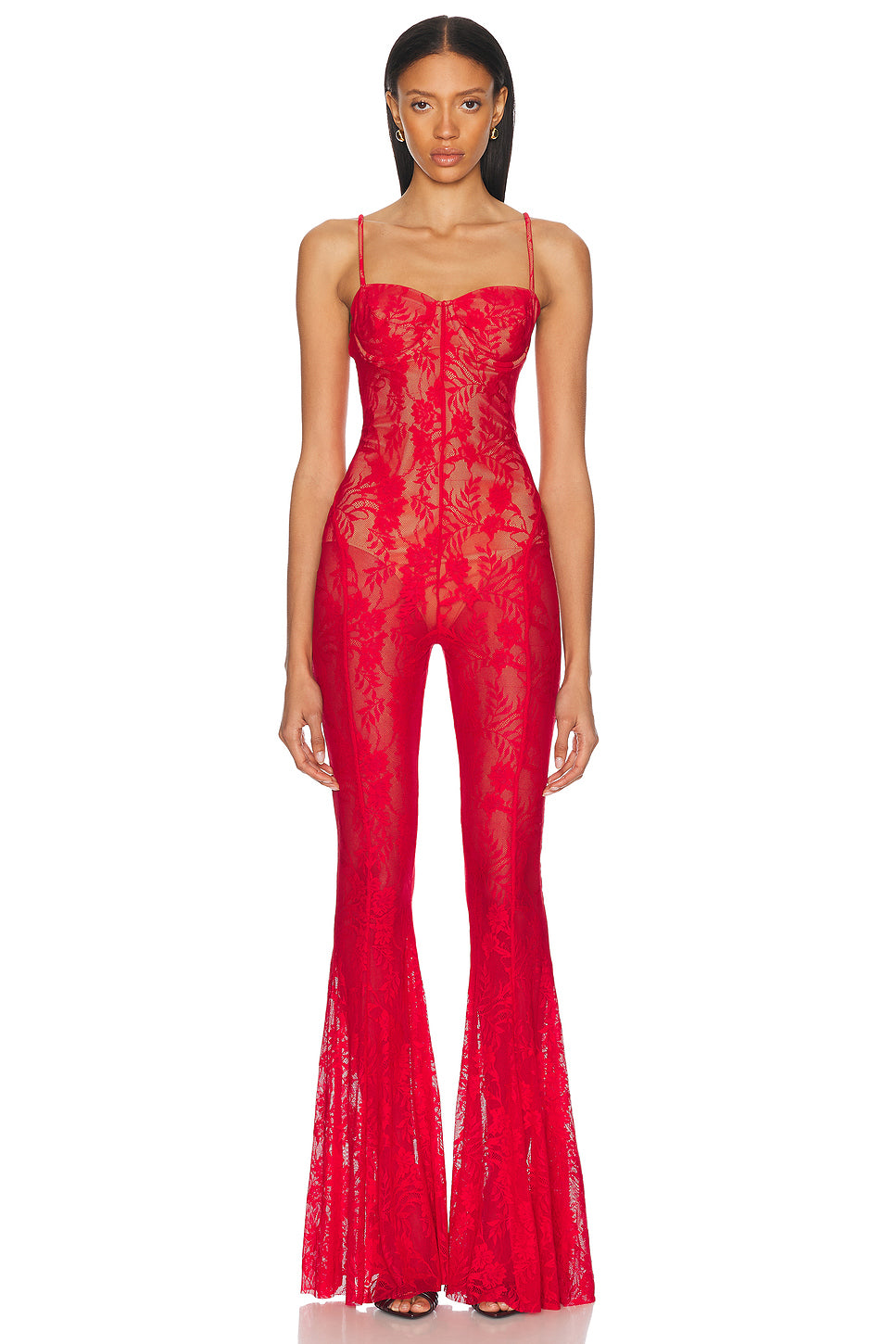 Underwire Fishtail Jumpsuit With Bodysuit