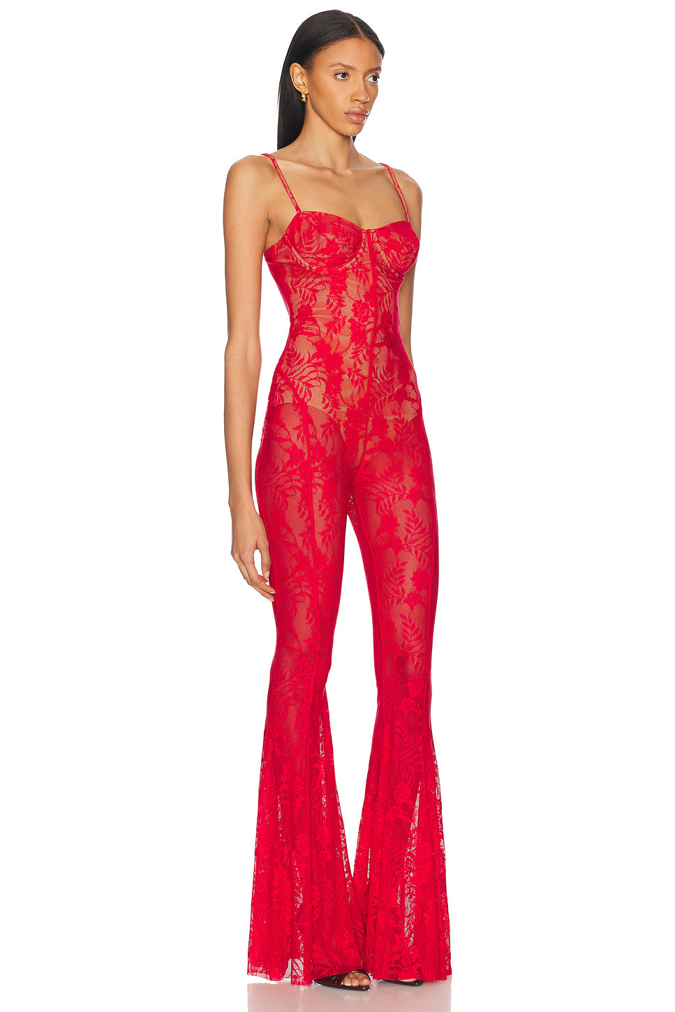 Underwire Fishtail Jumpsuit With Bodysuit