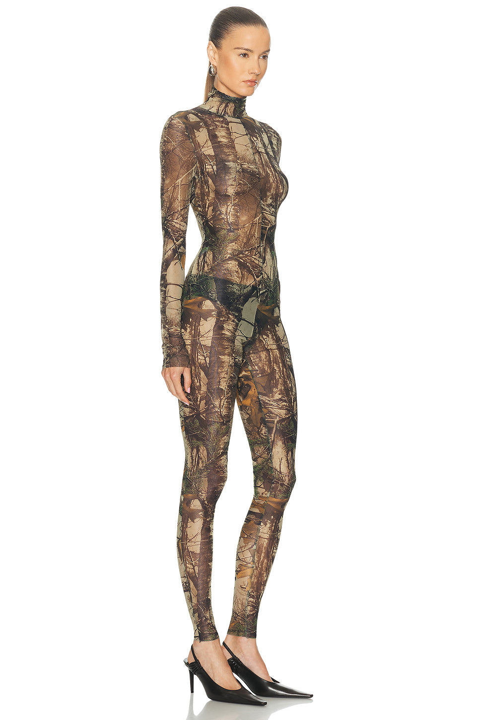Long Sleeve Slim Fit Turtleneck Catsuit