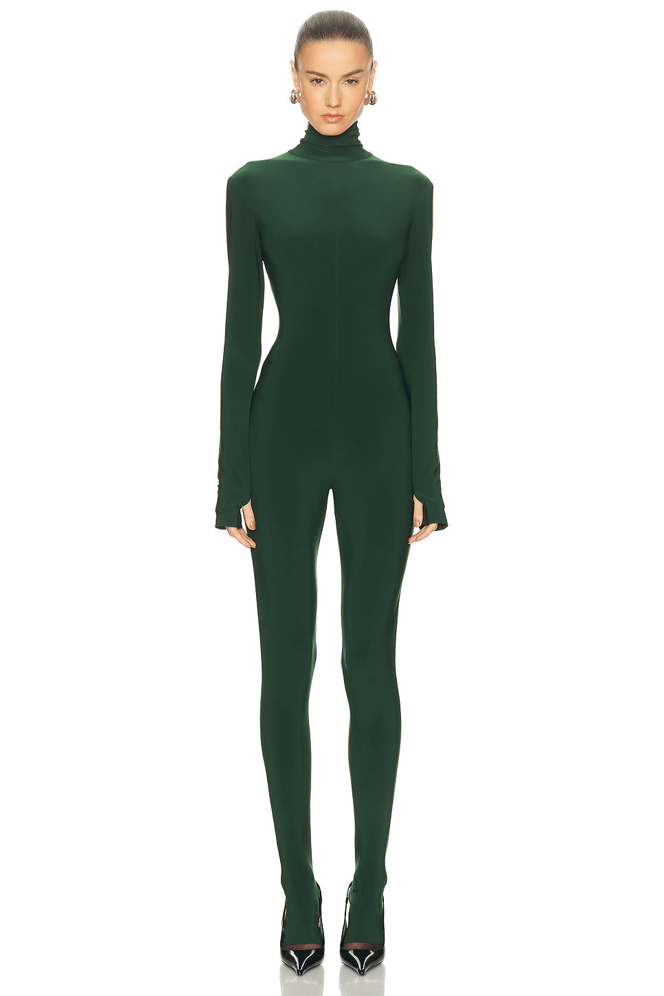 Long Sleeve Slim Fit Turtleneck Catsuit
