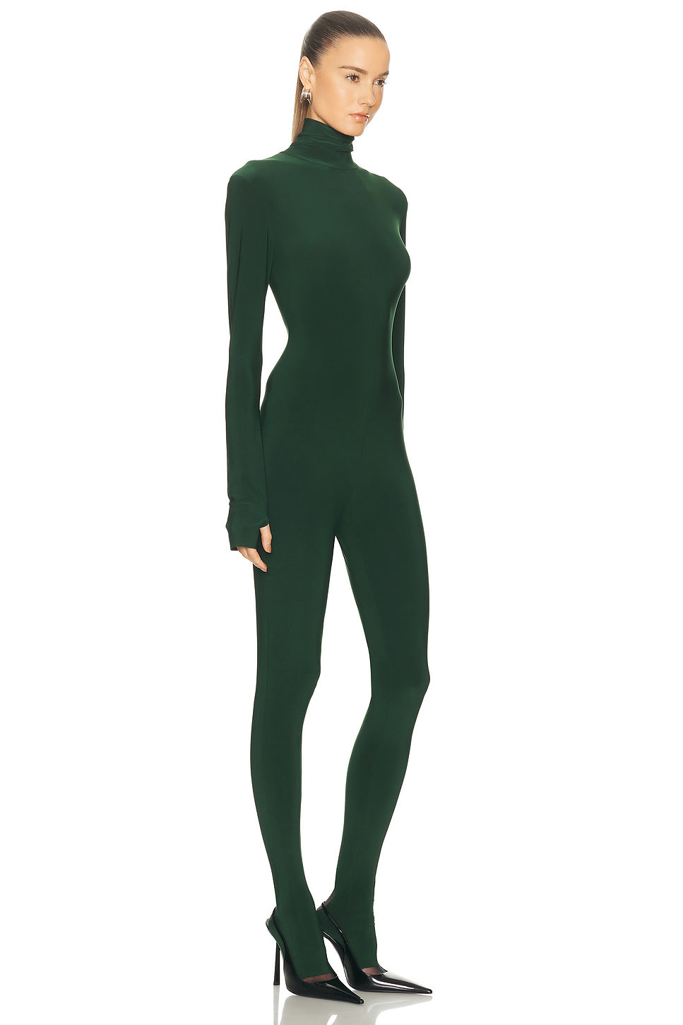 Long Sleeve Slim Fit Turtleneck Catsuit
