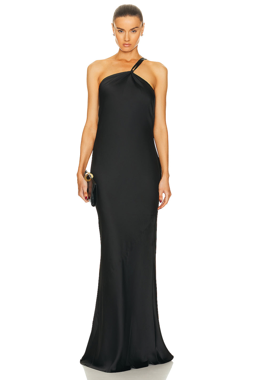 One Shoulder Bias Gown