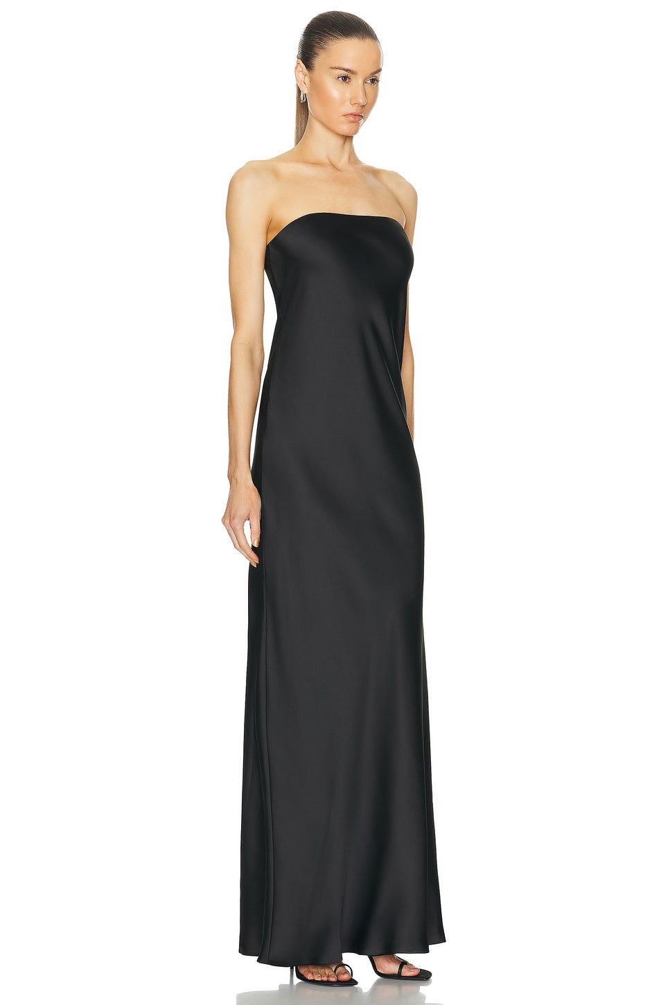 Bias Strapless Gown