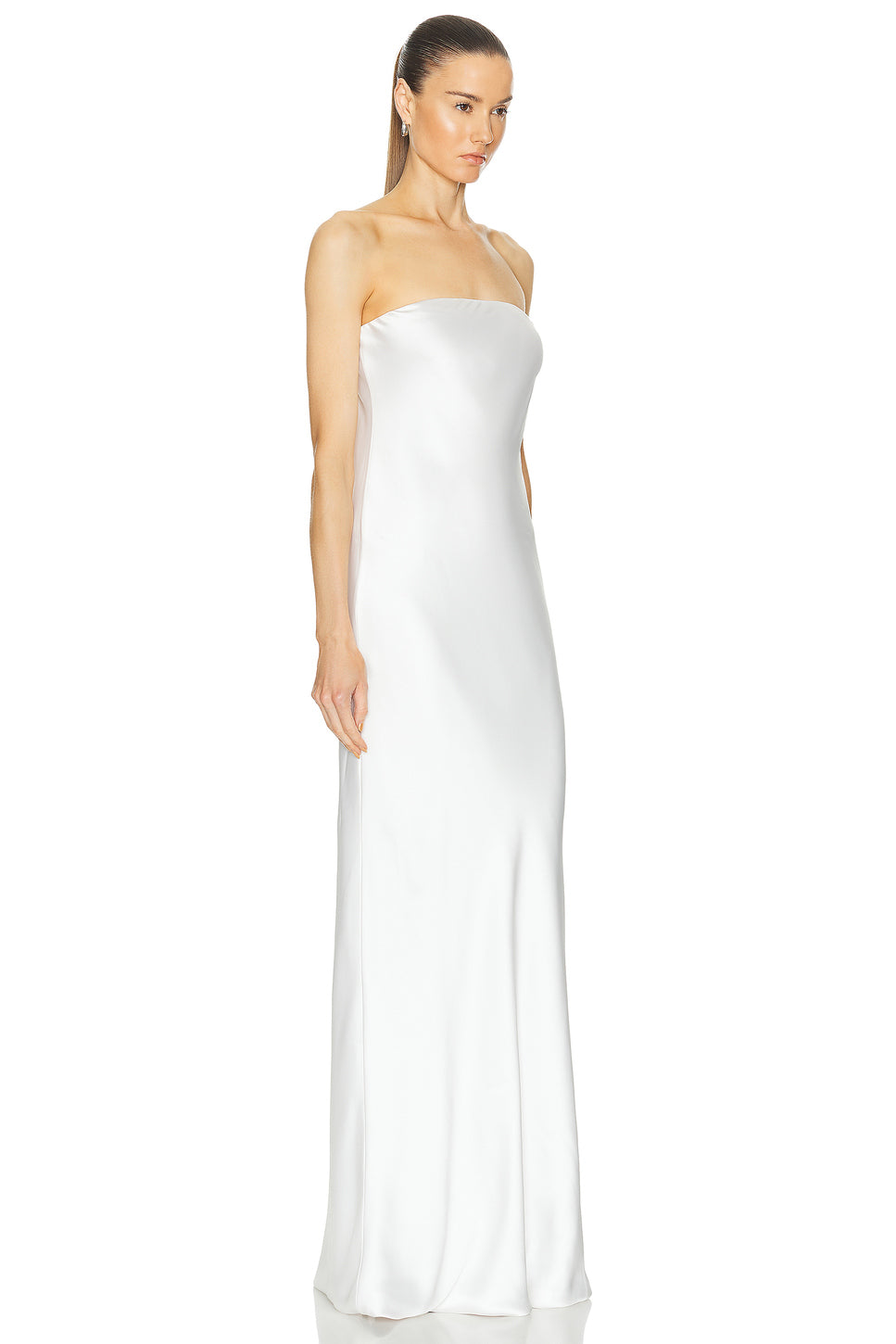 Bias Strapless Gown