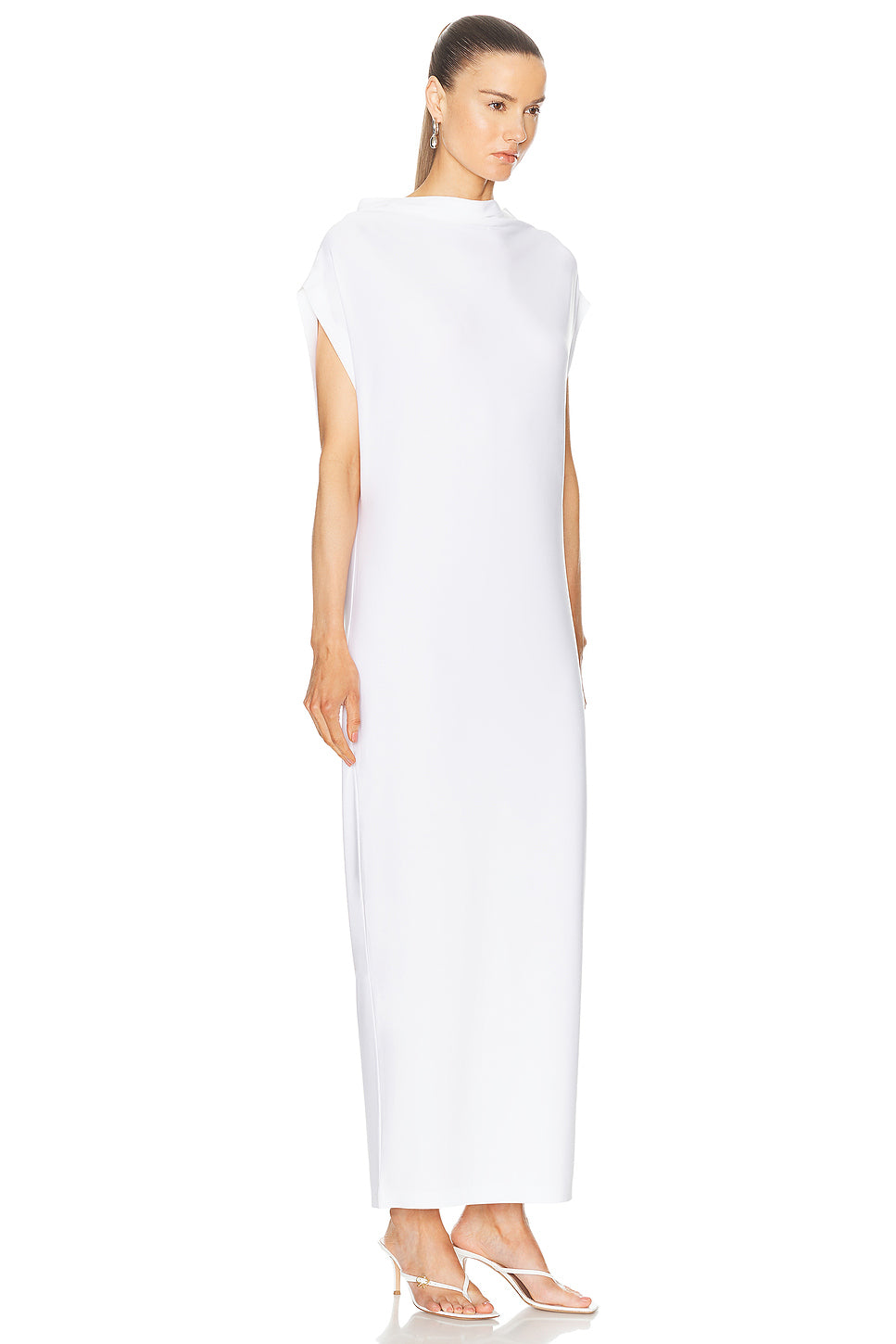 Sleeveless All in One Side Slit Gown