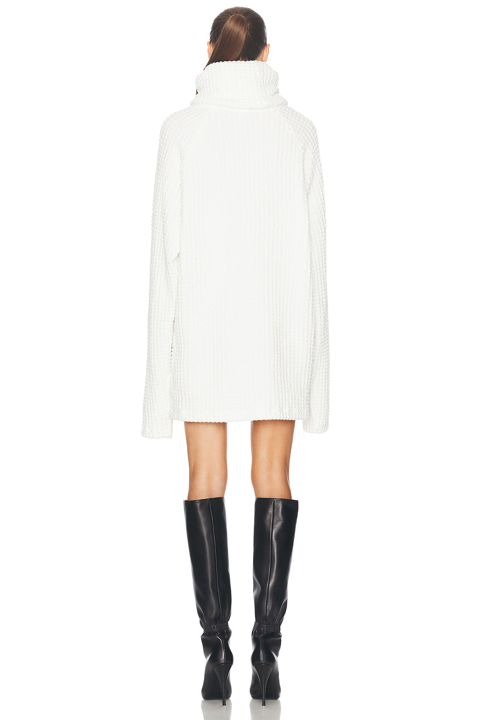 Oversized Raglan Sleeve Turtleneck Mini Dress