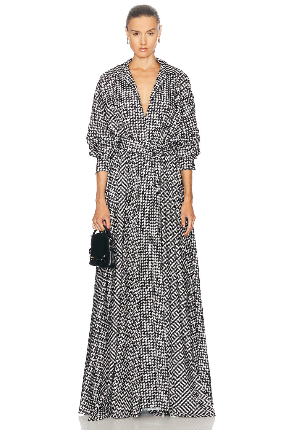 Super Oversized Boyfriend Shirt Flared Gown