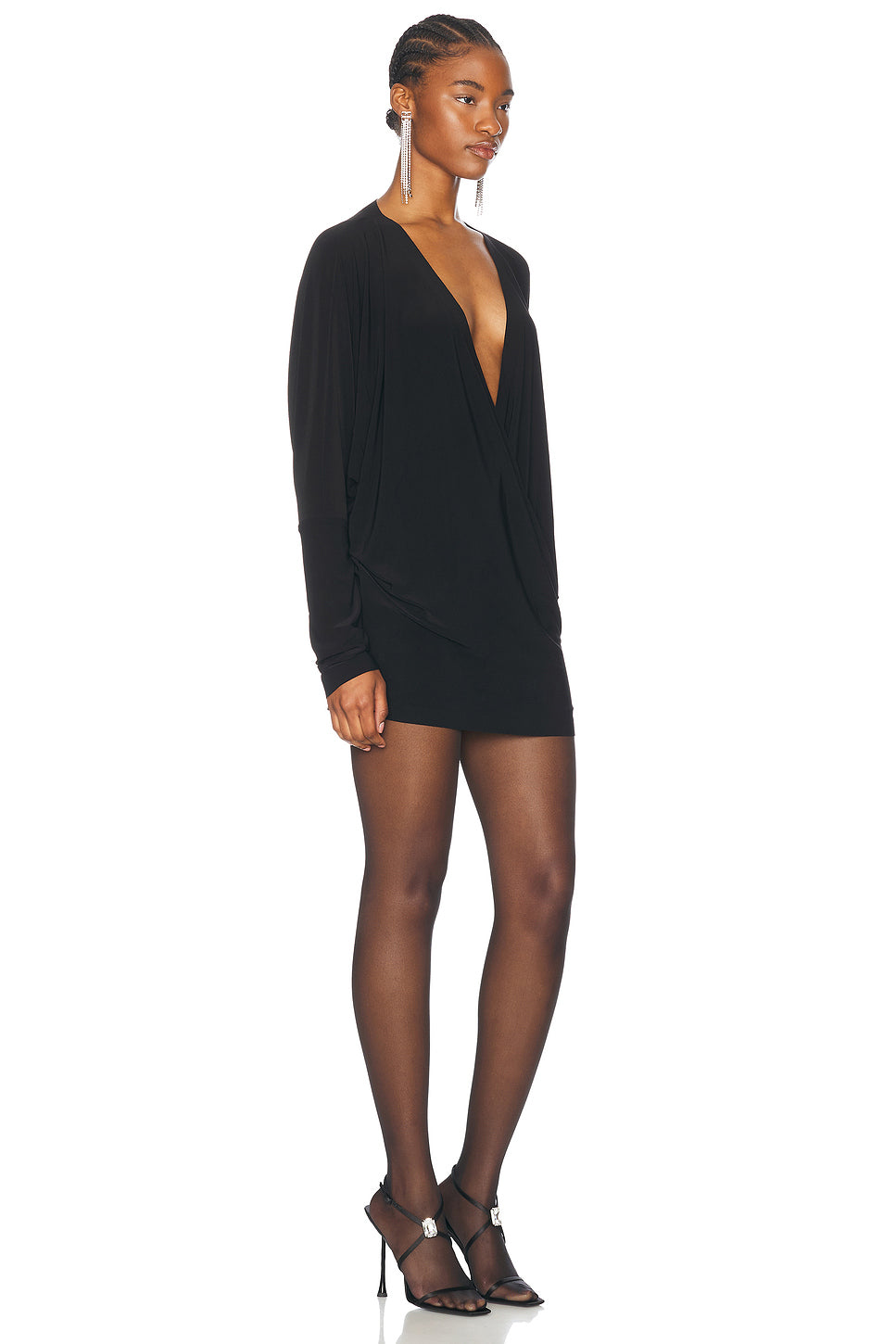 Dolman Wrap Mini Dress