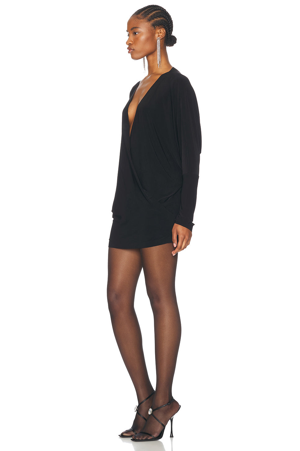 Dolman Wrap Mini Dress