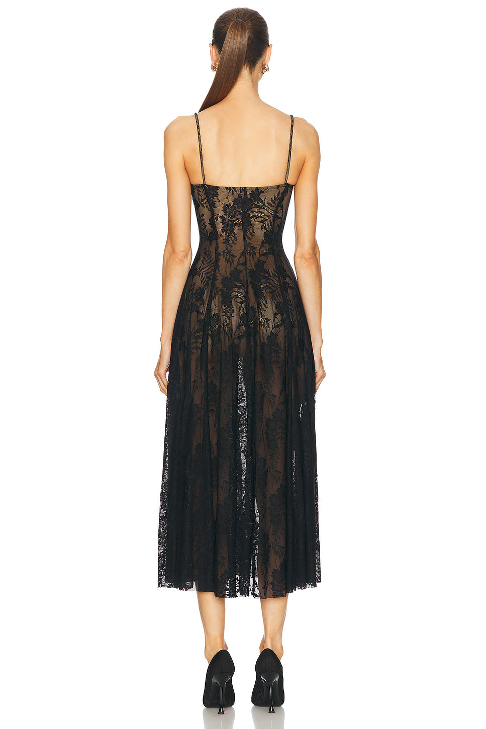 Underwire Midcalf Dress With Bodysuit