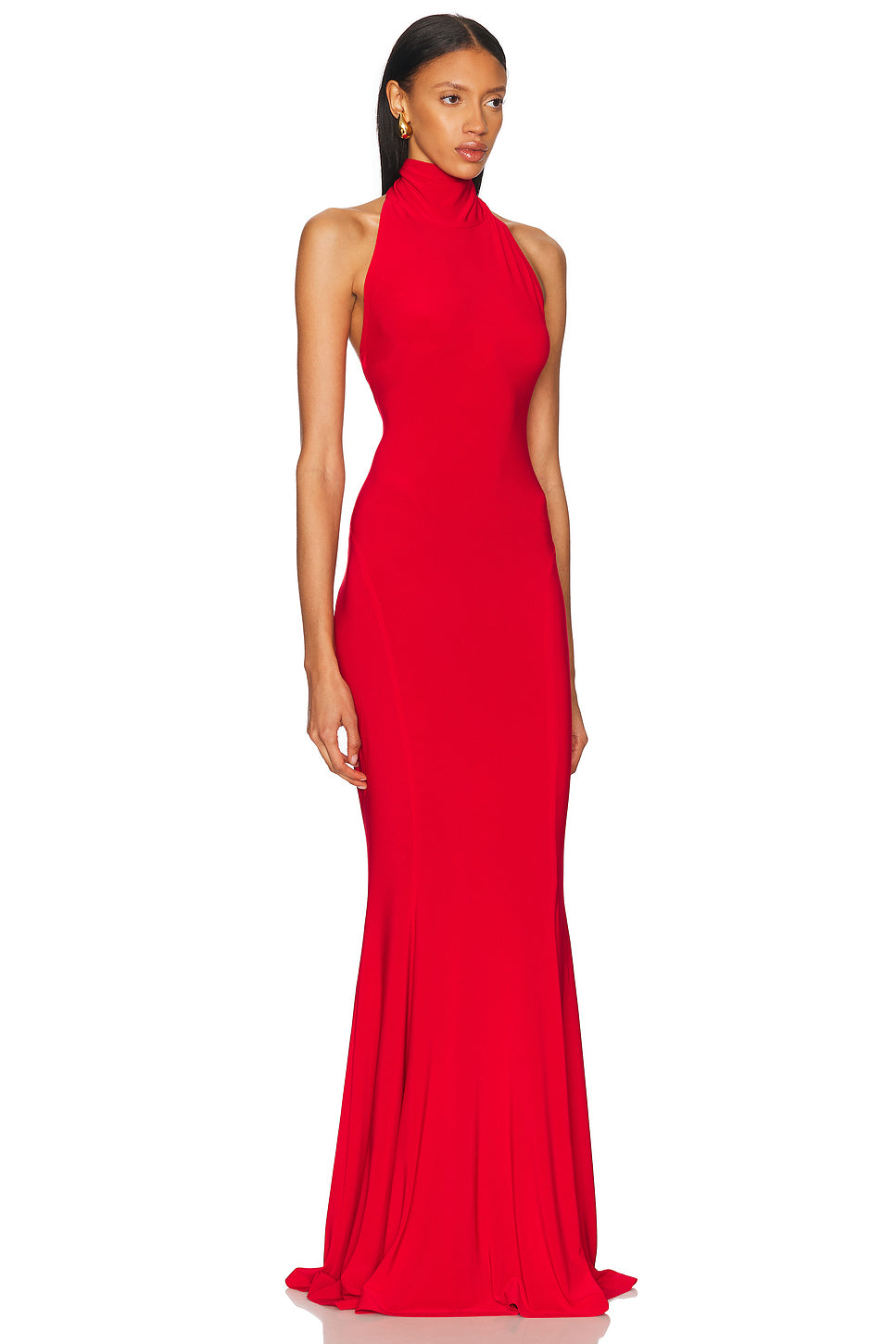 for FWRD Halter Turtle Fishtail Gown