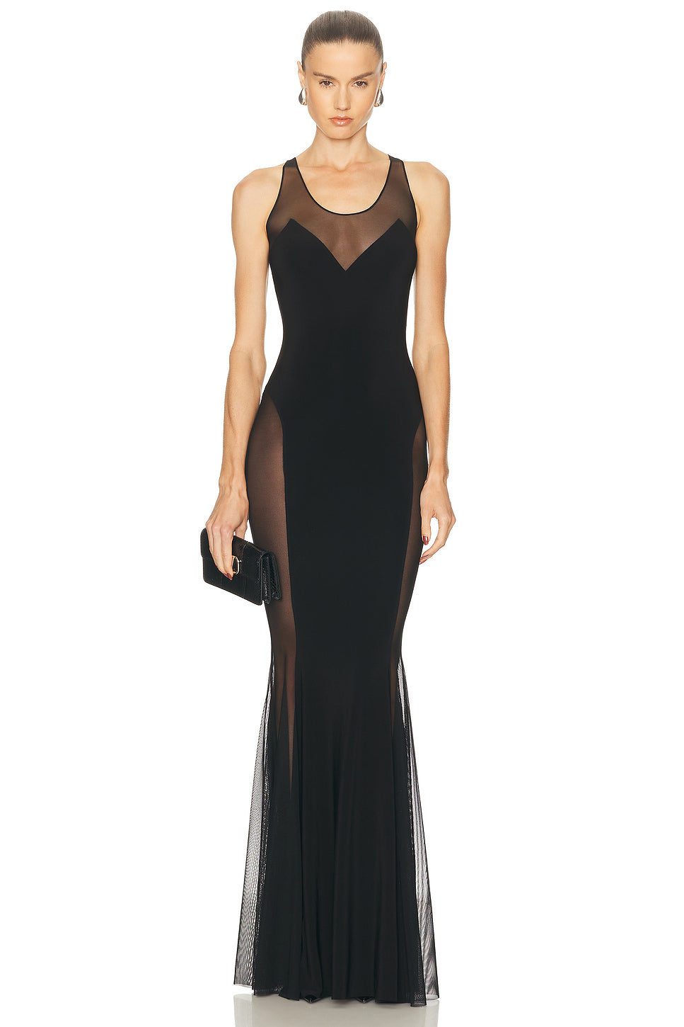 Low Back Racer Fishtail Gown