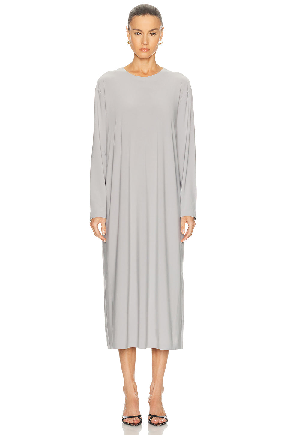 Oversized Long Sleeve Midcalf Dress