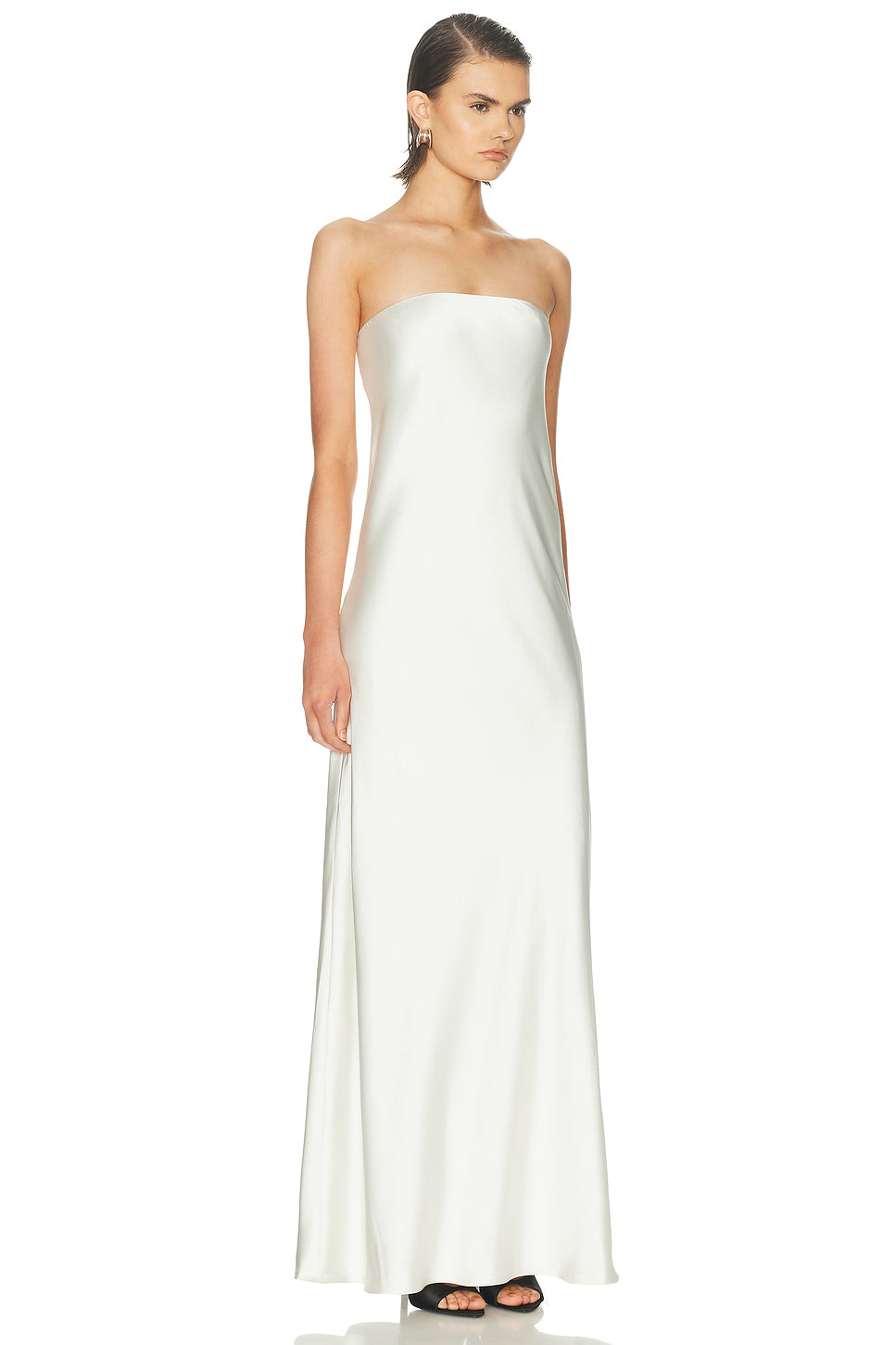 Bias Strapless Gown
