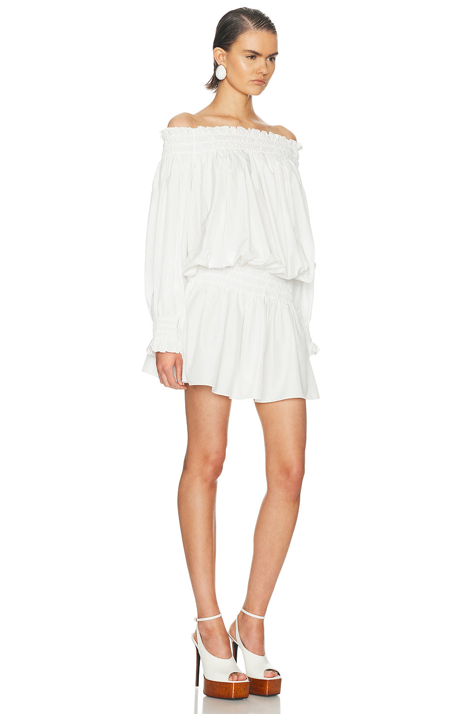 Long Sleeve Peasant Mini Dress