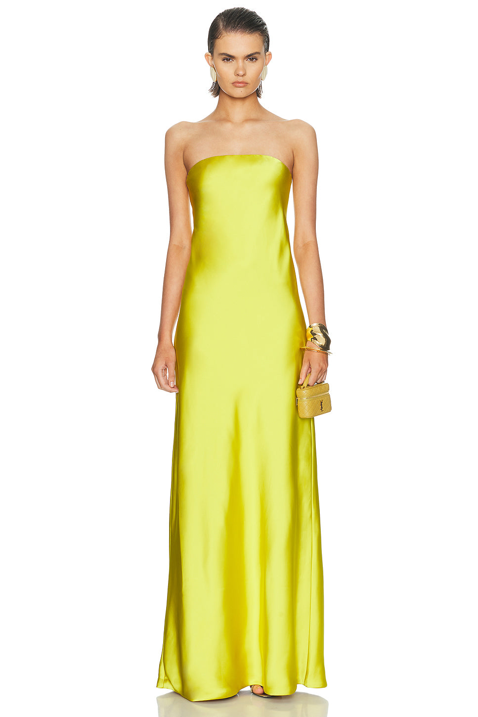 Bias Strapless Gown