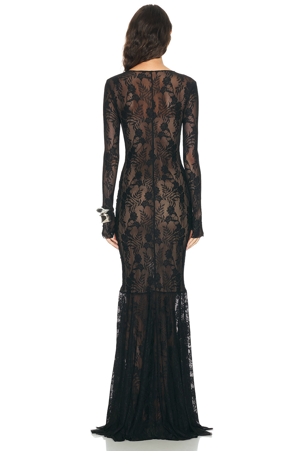 Shirred Front Fishtail Gown