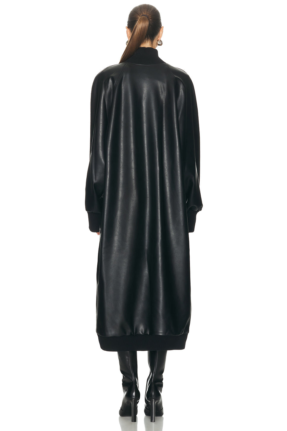 Oversized Turtleneck Bomber Jacket