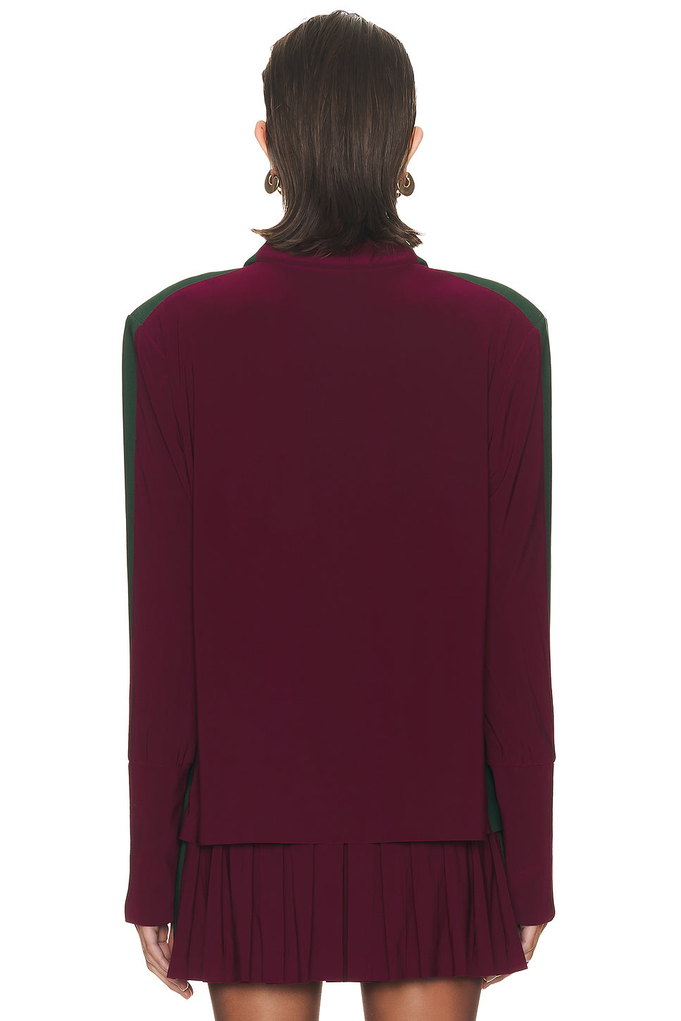 Side Stripe Turtleneck Jacket