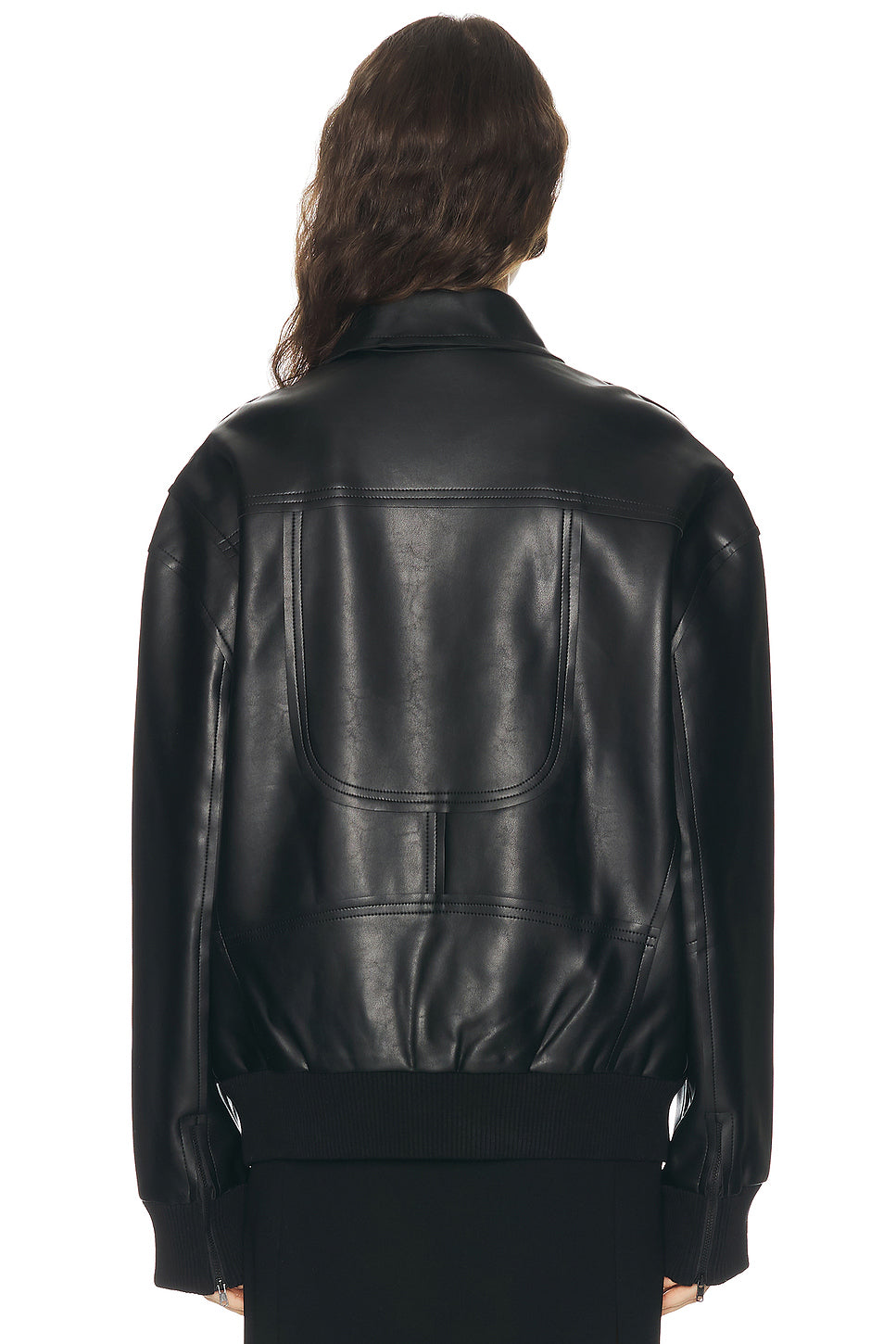 Oversized Mens Classic Zip Front Jacket