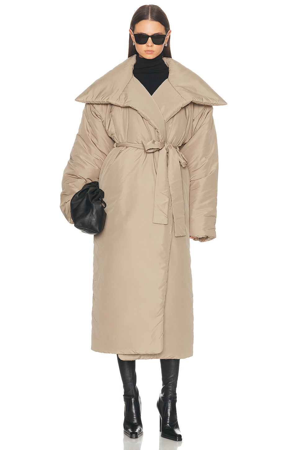 High Collar Sleeping Bag Long Coat