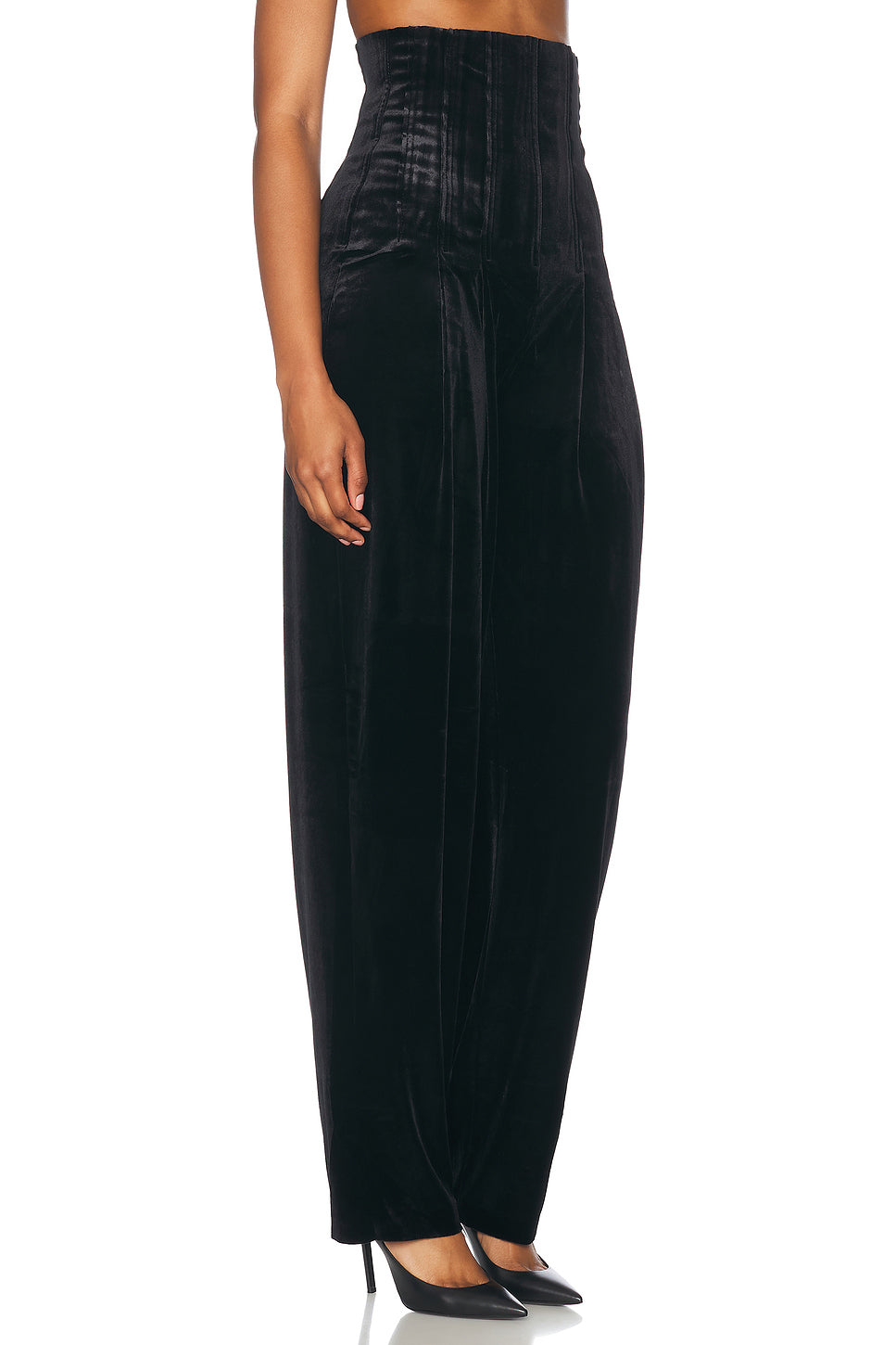 High Waist Tailored Pleat Pant