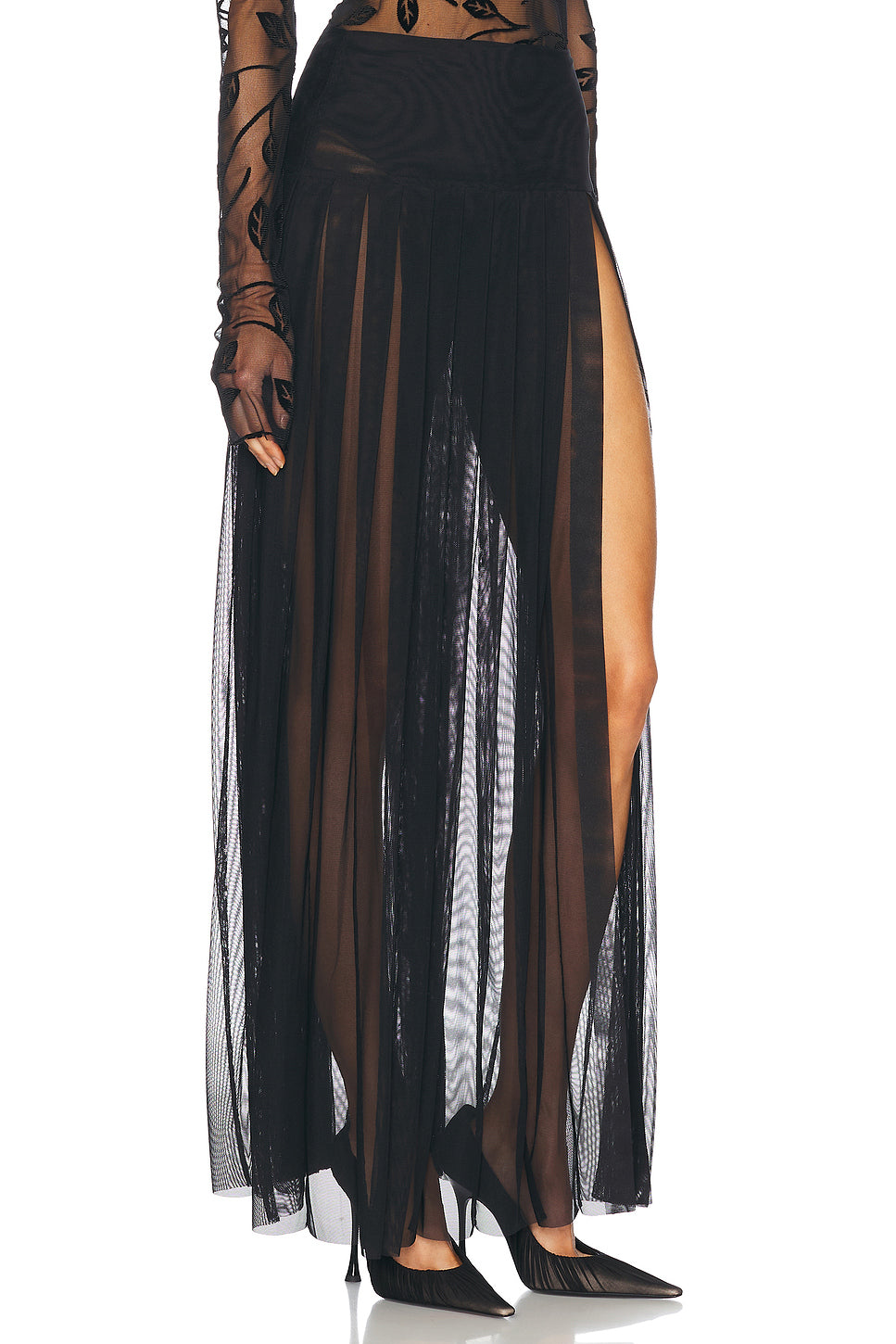 Pleated Long Skirt