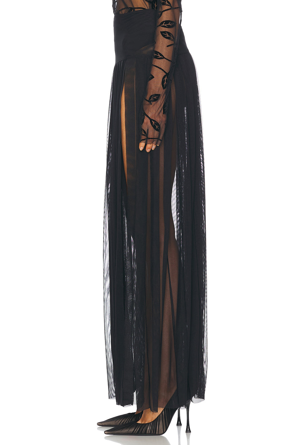 Pleated Long Skirt