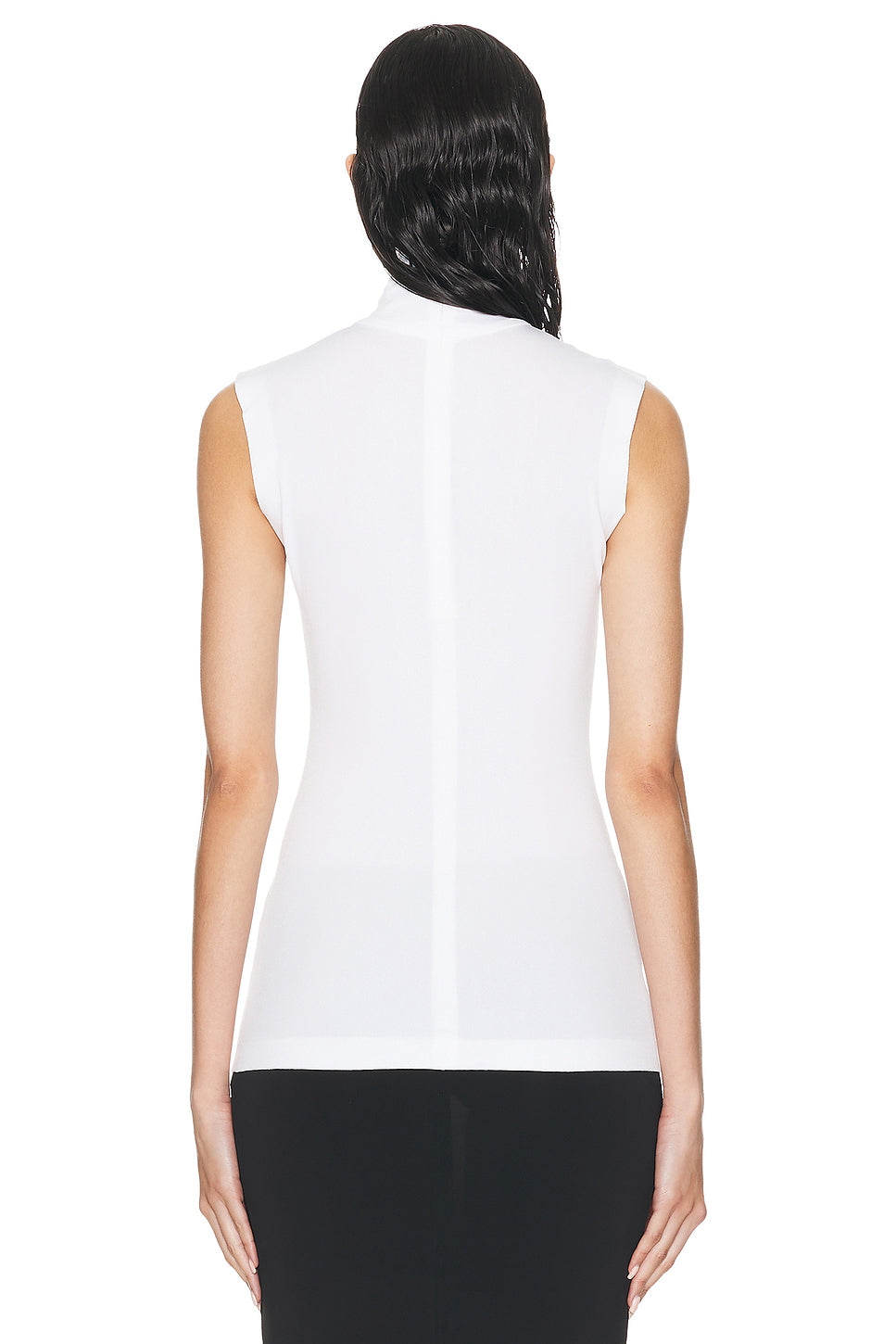 Slim Fit Sleeveless Turtle Top