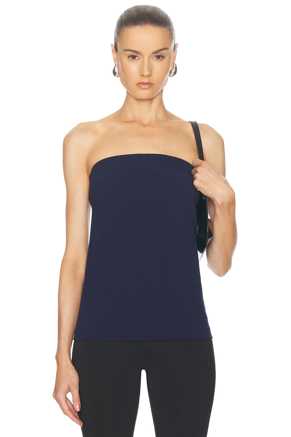 Strapless Tailored Terry Top