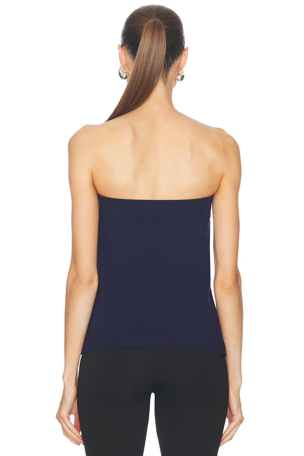 Strapless Tailored Terry Top