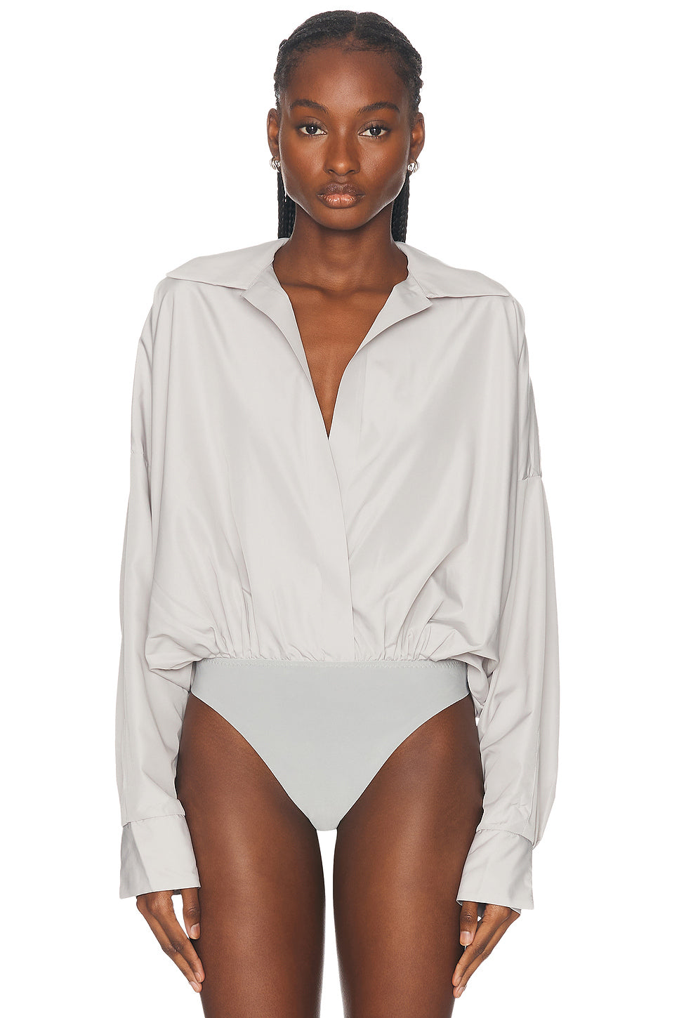 Super Oversized Boyfriend Shirt Bodysuit