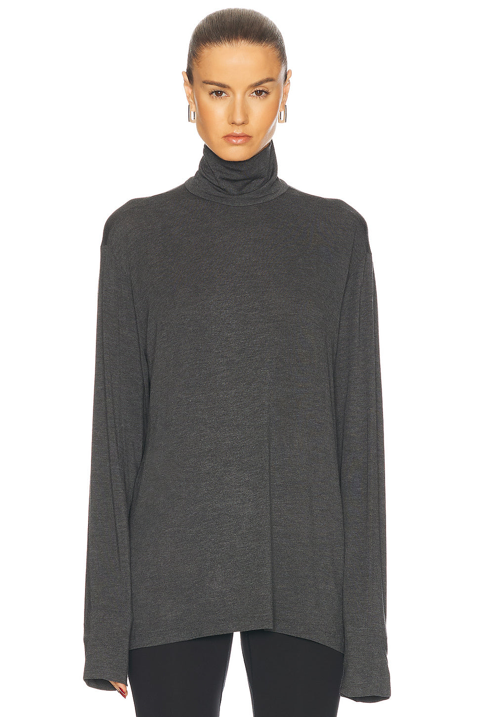 Long Sleeve Turtleneck Easy Fit Top